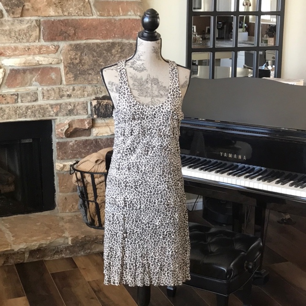 Charlotte Tarantola Animal Print Dress  M